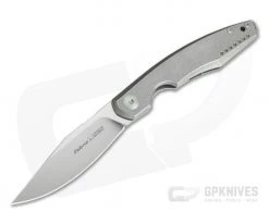 Viper Belone Satin M390 Stonewashed Titanium Liner Lock Flipper V5970TITI