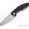 MKM Mikita Burnley Raut M390 Blue Titanium Frame Lock Front Flipper Black G10 VP01-GF-BK -Outlet Flippers Store vp01 gf bk 3