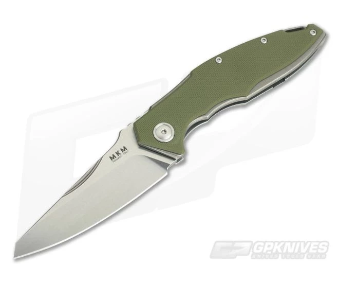 MKM Mikita Burnley Raut M390 Titanium Frame Lock Front Flipper Green G10 VP01-GF-GR 3 MKM Mikita Burnley Raut M390 Titanium Frame Lock Front Flipper Green G10 VP01-GF-GR