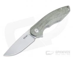 MKM Mikita Voxnaes Timavo Liner Lock Flipper Green Canvas Micarta M390 VP02-GC