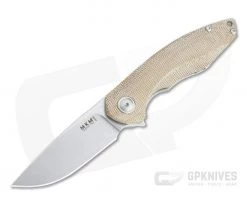 MKM Mikita x Vox Timavo Stonewashed M390 Natural Micarta Liner Lock Flipper VP02-NC