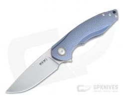 MKM Mikita Voxnaes Timavo Liner Lock Flipper Blue Bronze Milled Titanium M390 VP02-T3BB