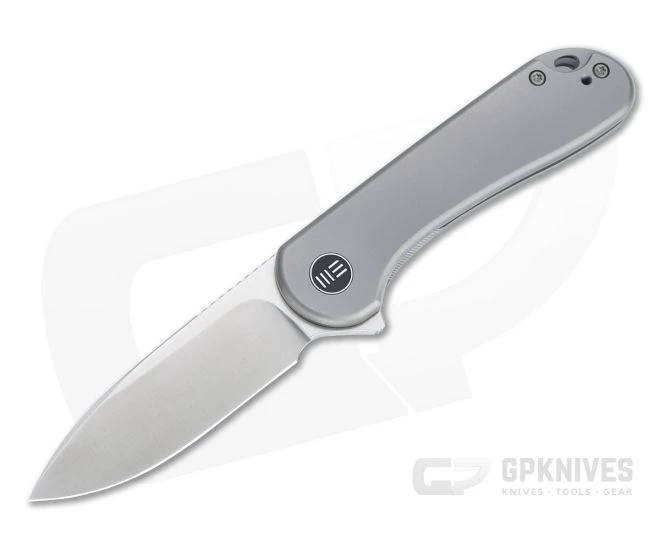 WE Knives Elementum Satin 20CV Gray Titanium Frame Lock Flipper WE18062X-1 3 WE Knives Elementum Satin 20CV Gray Titanium Frame Lock Flipper WE18062X-1