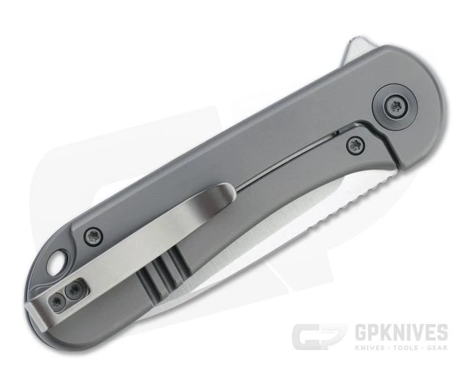 WE Knives Elementum Satin 20CV Gray Titanium Frame Lock Flipper WE18062X-1 4 WE Knives Elementum Satin 20CV Gray Titanium Frame Lock Flipper WE18062X-1 - Image 2