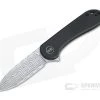 WE Knives Elementum Damasteel Black Titanium Frame Lock Flipper WE18062X-DS1 -Outlet Flippers Store we18062x ds1 1 1
