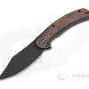 WE Knives Snick Black Stonewashed 20CV Cuibourtia Wood Inlaid Nested Frame Lock Flipper WE19022F-3 -Outlet Flippers Store we19022f 3 1 1