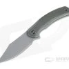WE Knives Snick Gray Stonewashed 20CV Dark Green Micarta Inlaid Nested Frame Lock Flipper WE19022F-5 -Outlet Flippers Store we19022f 5 1 1