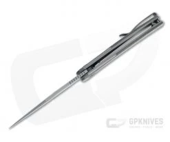 WE Knives Snick Gray Stonewashed 20CV Dark Green Micarta Inlaid Nested Frame Lock Flipper WE19022F-5 -Outlet Flippers Store we19022f 5 3