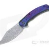 WE Knives Snick Heimskringla Damasteel Timascus Inlaid Nested Frame Lock Flipper WE19022F-DS1 -Outlet Flippers Store we19022f ds1 1 1