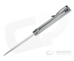 WE Knives Seer LTD Hand Rubbed Satin 20CV Gray Titanium Frame Lock Flipper WE20015-3 -Outlet Flippers Store we20015 3 3