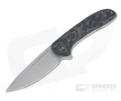 WE Knives Saakshi Stonewashed 20CV Marbled Carbon Fiber Liner Lock Flipper WE20020C-1