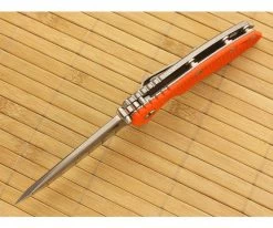 Hinderer Knives XM-18 3.5" Stonewash Spanto Flipper Orange G10 -Outlet Flippers Store xm18 35 050 3