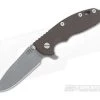 Hinderer Knives XM-18 3.5" Dark Earth Slicer Flipper Working Finish -Outlet Flippers Store xm18 35 070 1