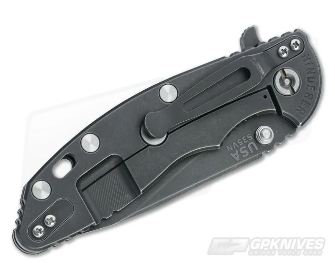 Hinderer Knives XM-18 3.5" DLC Slicer Flipper Black DLC Frame 4 Hinderer Knives XM-18 3.5" DLC Slicer Flipper Black DLC Frame - Image 2