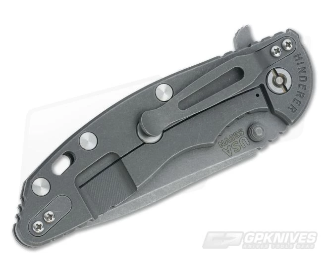 Hinderer Knives XM-18 3.5" OD Green Spanto Flipper Working Finish 4 Hinderer Knives XM-18 3.5" OD Green Spanto Flipper Working Finish - Image 2