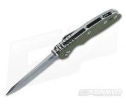 Hinderer Knives XM-18 3.5" OD Green Spanto Flipper Stonewashed -Outlet Flippers Store xm18 35 083 3