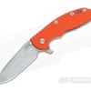 Hinderer Knives XM-18 3.5" Orange Spanto Flipper Stonewashed 2 Hinderer Knives XM-18 3.5" Orange Spanto Flipper Stonewashed -Outlet Flippers Store xm18 35 085 1