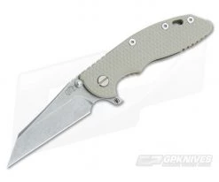Hinderer Knives XM-18 3.5" Sand Fatty Wharncliffe Battle Bronze Frame