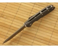 Hinderer Knives XM-24 WF Anthracite DLC Spanto Flipper Black G10 -Outlet Flippers Store xm24 019 3