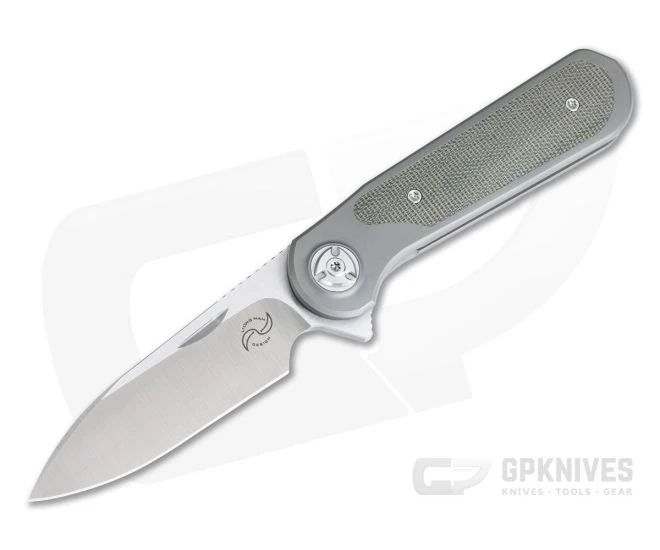 Liong Mah Design Zulu Green Canvas Micarta Titanium Frame Lock Flipper M390 3 Liong Mah Design Zulu Green Canvas Micarta Titanium Frame Lock Flipper M390