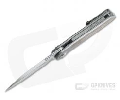 Liong Mah Design Zulu Natural Canvas Micarta Titanium Frame Lock Flipper M390 -Outlet Flippers Store zulu ncm 3